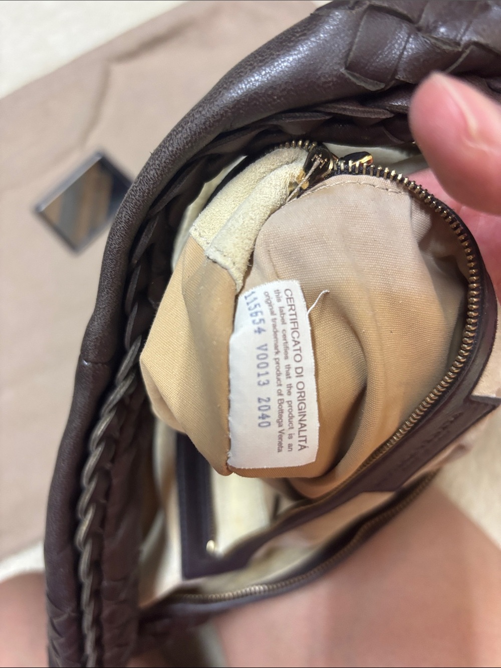 Bottega Veneta Dark Brown Intrecciato Leather Hobo Bag - Picture 9 of 14